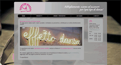 Desktop Screenshot of effettodanza.it