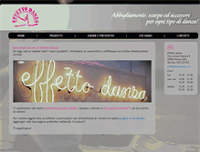 Tablet Screenshot of effettodanza.it
